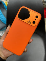 iPhone 17 Pro Leather Case with Metal Camera Ring