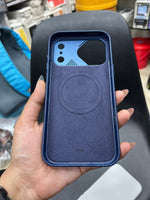 iPhone 17 Pro Leather Case with Metal Camera Ring