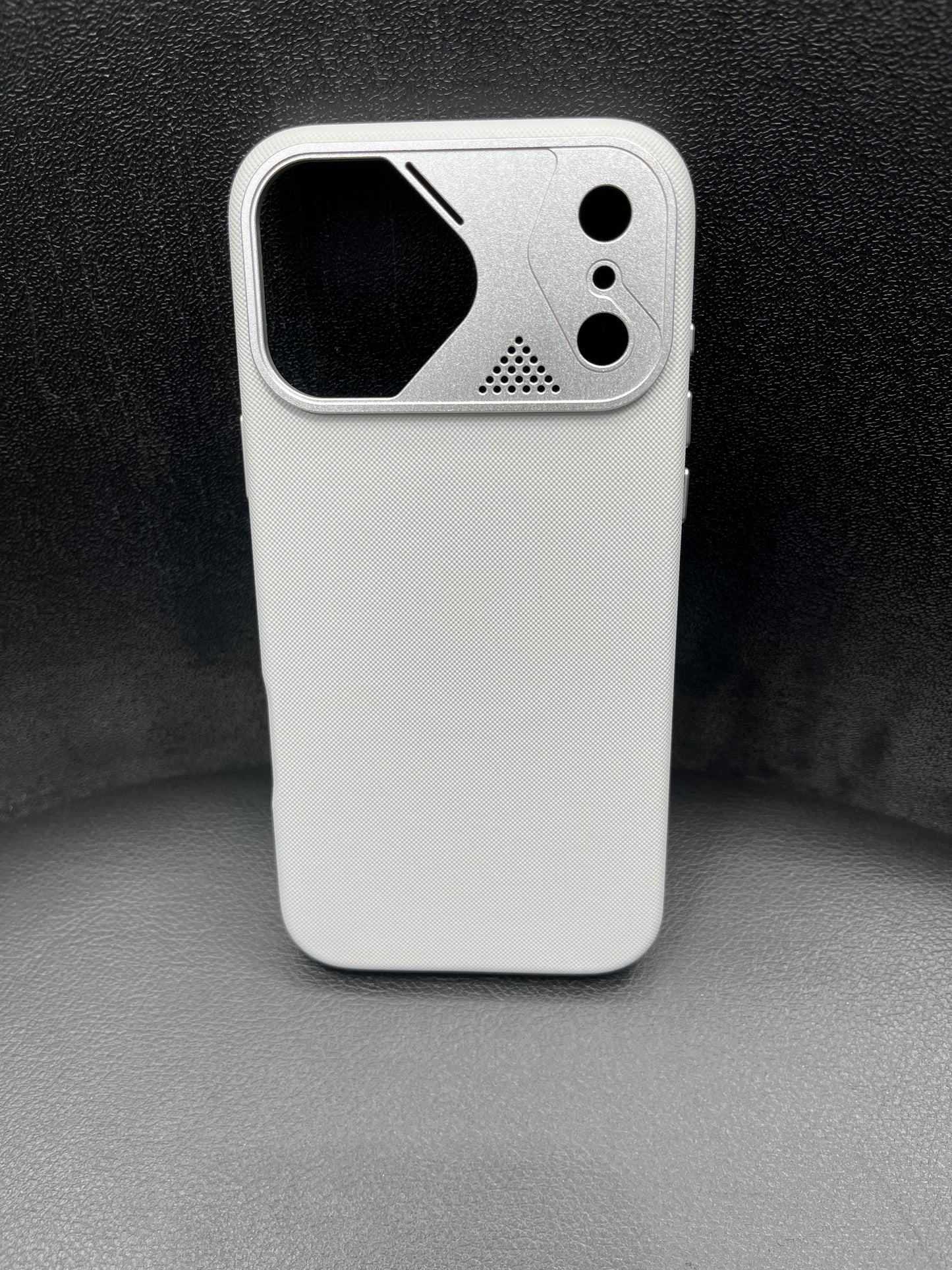 iPhone 17 Pro Leather Case with Metal Camera Ring