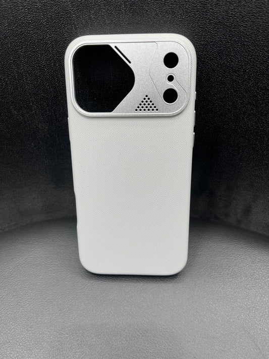 iPhone 17 Pro Leather Case with Metal Camera Ring