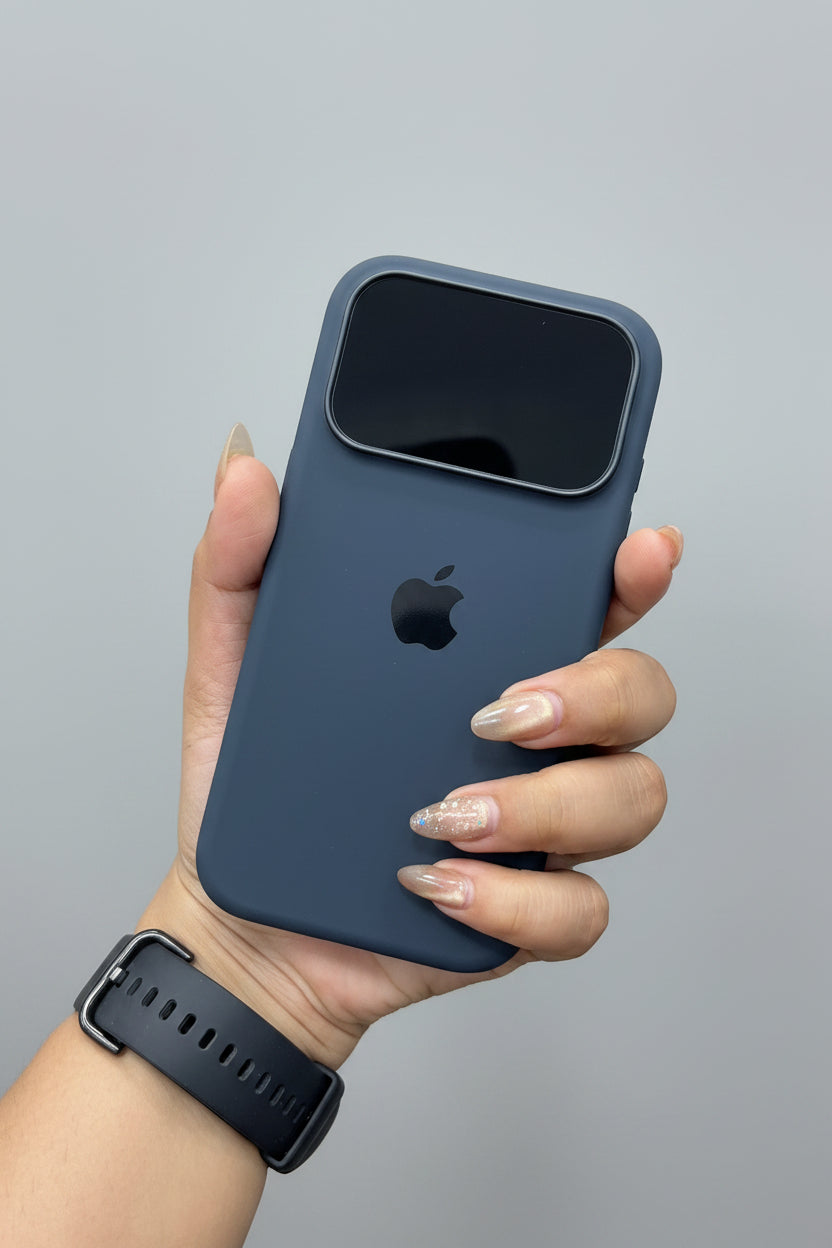 iPhone 17 Pro Silicone Case with AI Button & Camera Guard