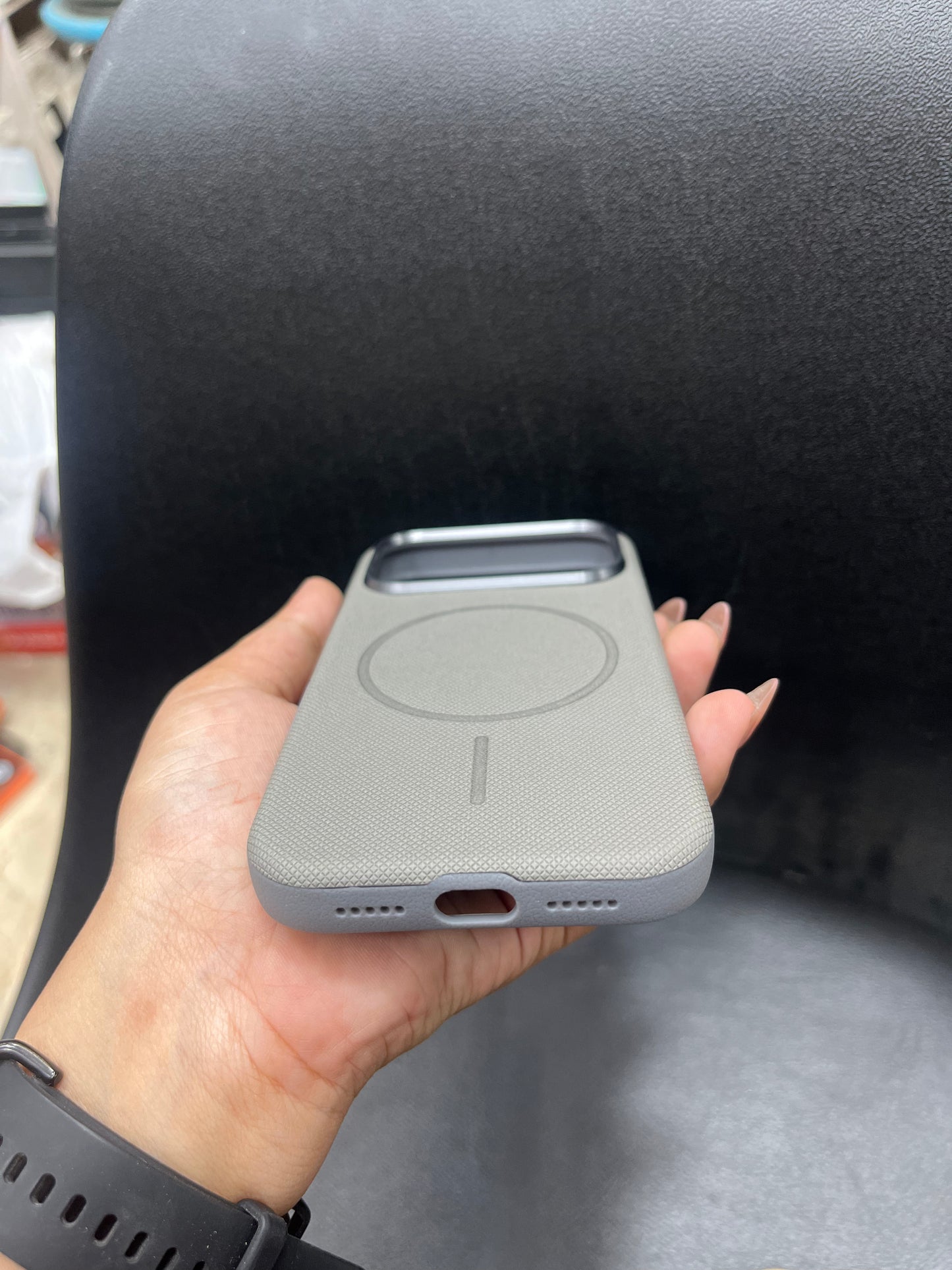 I phone Leather finish luxury cover case