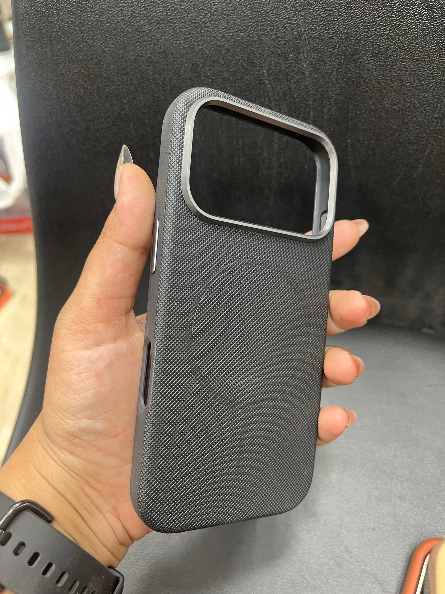 I phone Leather finish luxury cover case