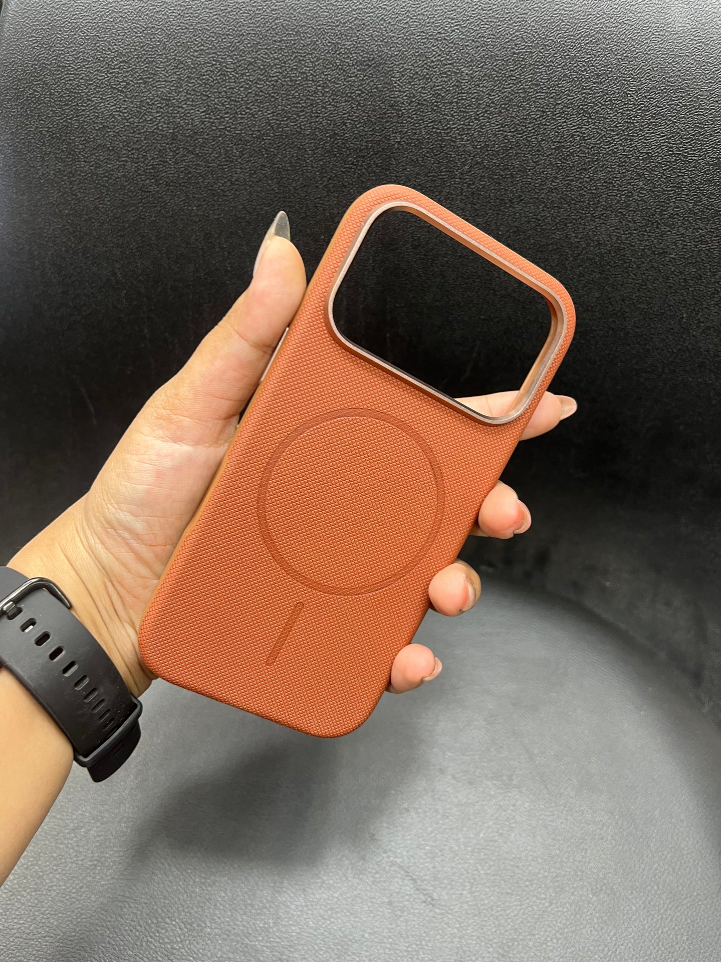I phone Leather finish luxury cover case