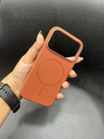 I phone Leather finish luxury cover case