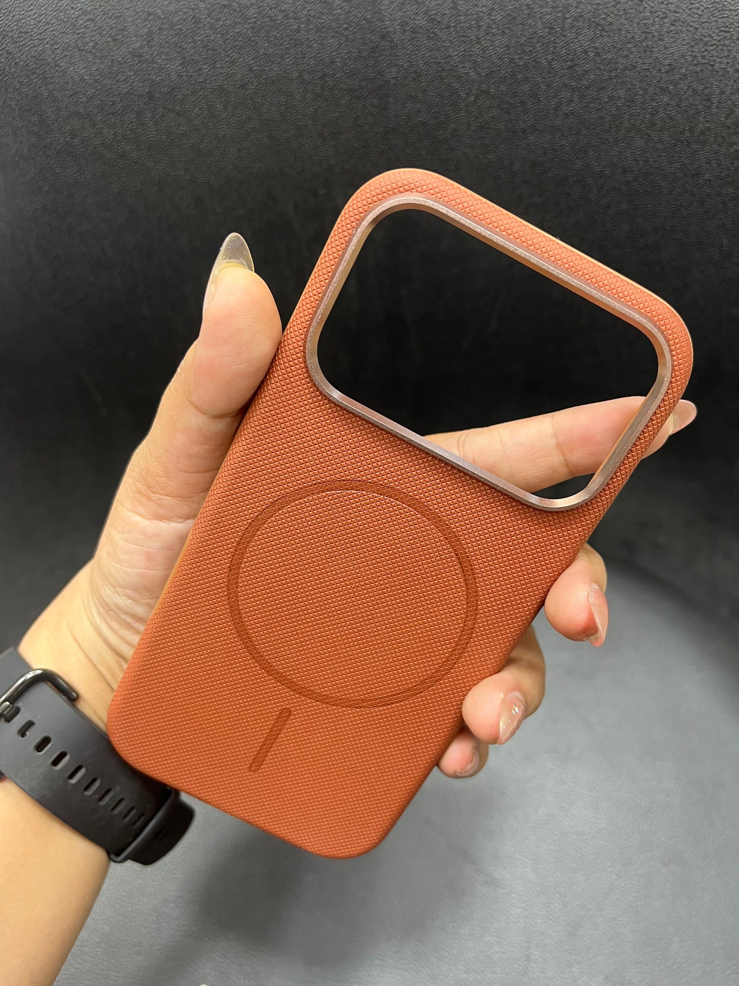 I phone Leather finish luxury cover case