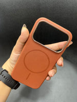 I phone Leather finish luxury cover case