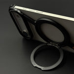 iPhone 17 Air Z Bracket MagSafe Case with 360° Ring - Black