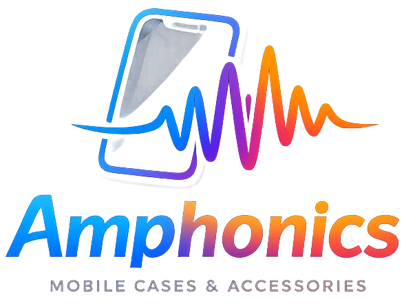 Amphonics logo with colorful design on a white background