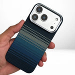 iPhone 17 Pro Carbon Fiber Kevlar MagSafe Case - Blue