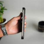 iPhone 17 Pro Max Premium Metallic AeroFlex Leather MagSafe Case - Black