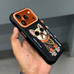 iPhone 17 Pro Nimmy Friends 3D French Bulldog MagSafe Case - Black