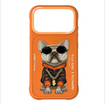 iPhone 17 Pro Nimmy Friends 3D French Bulldog MagSafe Case - Orange