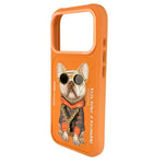 iPhone 17 Pro Nimmy Friends 3D French Bulldog MagSafe Case - Orange