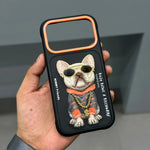 iPhone 17 Pro Max Nimmy Friends 3D French Bulldog MagSafe Case - Black